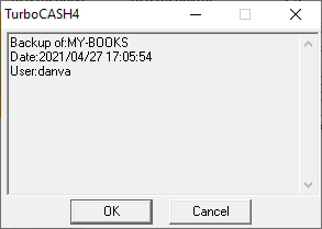 TurboCASH4 - Backup executable file 