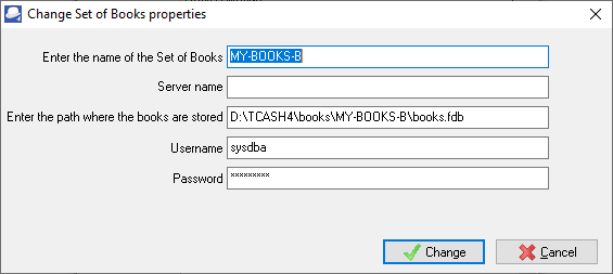 TurboCASH4 - Copy from Set of Books properties