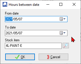 TurboCASH4 Calendar hours appointment select hours and dates