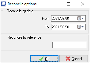 TurboCASH4 Bank reconciliation reconcile options